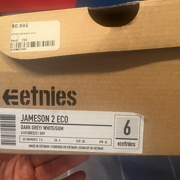 Men’s shoes etnies size 6 brand new in box skater - Picture 2 of 2